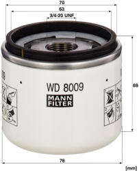Mann-filter Automata váltó szűrő Mann Filter WD 8009 (WD8009)