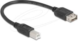 Delock 81528 USB kábel USB 2.0 0, 2 M USB B USB A Fekete (81528)