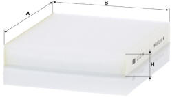 Mann-filter Utastér - Kabin szűrő Mann Filter CU 22 044 (CU22044)