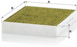 Mann-filter Utastér - Kabin szűrő Mann Filter FP 28 009 (FP28009)