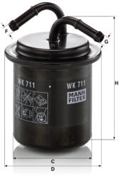 Mann-filter Üzemanyagszűrő Mann Filter WK 711 (WK711)
