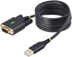 StarTech StarTech. com 1P6FFC-USB-SERIAL Fekete 2 M USB A típus DB-9 soros kábel (1P6FFC-USB-SERIAL)