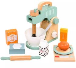 Mappy játékszett, Mixer tartozékokkal, fából, 9 darabos