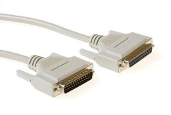 ACT 3.0m 25 pin D-sub, M/F Elefántcsontszínű 3 M soros kábel (AK4046)