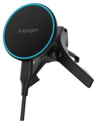 Spigen ESSENTIAL EV15MAQ autós tartó szellőzőre állítható 15W wireless mágneses Qi2 fekete ACP10513 (ACP10513)