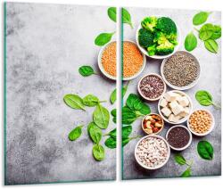  Védőüveg lap 2x 30x52cm, grafikai tervezés, elektromos és gáztűzhelyhez, konyhai aprítóhoz (tmkecom_5903515056669)