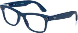 Meta RAY-BAN Meta Wayfarer (Standard) Smart Glasses (Gen 2) - Shiny Cosmic Blue, Clear to Sapphire T (0RW40126628MF50)