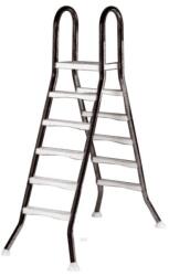 Filinox EEP 5+5 fokozatú rozsdamentes nemesacél medence létra, 1, 5 m magas föld feletti medencékhez, AISI 304