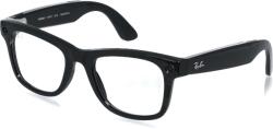 Meta RAY-BAN Meta Wayfarer (Large) Smart Glasses (Gen 2) - Shiny Black, Clear to Graphite Green Tran (RW4012)