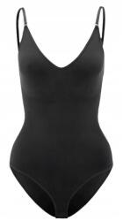 Heyshape női alakformáló alsó, fekete, Power Mesh anyagból, integrált melltartóval, állítható pántokkal, S INTL (KN10/243-25)