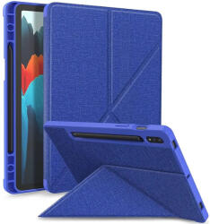  Origami Smart Case Apple iPad Air 11 (2024 / 2025) / iPad Air 4 / 5 (2020 / 2022) mappa tok, érintőceruza tartóval, kék