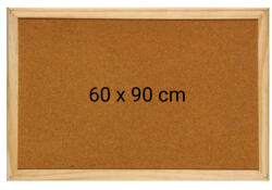 Optima Panou pluta cu rama din lemn, 60 x 90 cm, Optima (OP-31060090) - roua