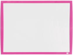 Nobo Tabla NOBO Joy, plastic, 43x58.5 cm, magnetica, include marker, burete si magneti, alb, rama roz (NB-2104177)