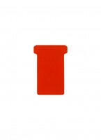 Djois T-cards, din hartie, 100buc/set, format 2 - (85 x 48mm, top 60mm) - rosu (DJ-2554822200) - roua