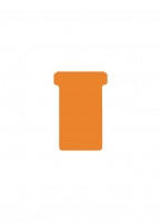 Djois T-cards, din hartie, 100buc/set, format 2 - (85 x 48mm, top 60mm) - orange (DJ-2554822300) - roua