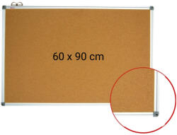 Optima Panou pluta cu rama din aluminiu, 60 x 90 cm, Optima (OP-30060090) - roua