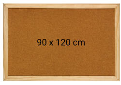 Optima Panou pluta cu rama din lemn, 90 x 120 cm, Optima (OP-31090120) - roua