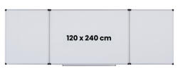 Optima Tabla alba magnetica, triptica, 120x240cm + 2 x 120x120cm, cu 5 suprafete de scris, Optima (OP-26120240)