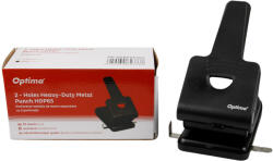 OPTIMA Perforator metalic, 65 coli, Optima Premium MP65 - negru (OP-650006505)