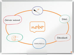 Nobo Tabla NOBO Premium Plus, otel lacuit, 120x90 cm, magnetica, include marker si tavita, alb (NB-1915156) - roua