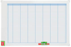 Nobo Organizator NOBO Performance, saptamanal, magnetic, 90x60 cm, kit de planificare inclus, albastru (NB-3048201) - roua