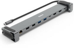 Hama USB 3.1 Type-C, 9in1 dokkoló adapter (USB3.1, 2xHDMI, LAN, USB-C, PD) (200145)