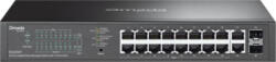TP Link Omada 20-Port Switch ES220GP, 16× 10/100/1000 Mbps PoE+ RJ45 Ports (support 802.3at PoE+ and 802.3af PoE) 2× 10/100/1000 Mbps RJ45 Port (ES220GP)
