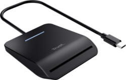 Trust Primo Smartcard Reader Trust, interfata USB-C 2.0, lungime cablu 100cm, negru (TR-26061) - cel