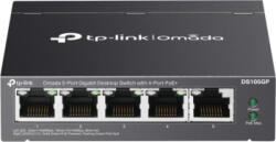 TP Link Omada 5-port Gigabit Desktop Switch With 4-port Poe+ Port: 4× Gigabit Poe+ Ports, 1× Gigabit Non-poe Port Spec: 802.3af/at, 65 W Poe Power, (DS105GP)
