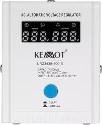 KEMOT Stabilizator de tensiune automat Kemot 500 VA / 350 W, 2 x Shucko, 150 - 270 V AC, Monofazat (urz3438-500-s)