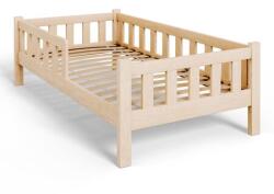  PINI gyermekágy 160x80 lakkozatlan fa matraccal - natúr