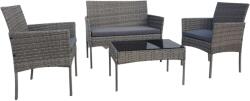 Garden Line 4 személyes rattan kerti Ülőgarnitúra - szürke (SAD3477)