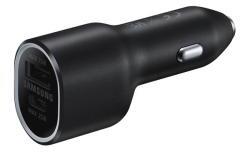 Samsung autós töltő USB+Type-C aljzat (40W, gyorstöltő) FEKETE (114458)