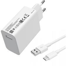 Xiaomi hálózati töltő USB aljzat (33W, PD gyorstöltő 3.0 + Type-C kábel) FEHÉR (126094)