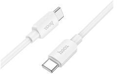 hoco. X96 adatkábel (Type-C - Type-C, 3A, 60W, PD gyorstöltő, 100cm) FEHÉR (146480)