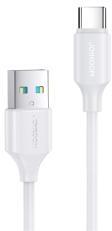 JOYROOM adatkábel (USB - Type-C, 3A, PD gyorstöltő, 25cm) FEHÉR (131010)