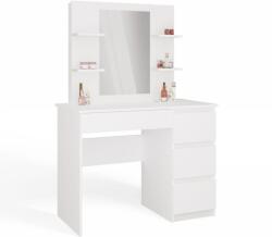  MARINA Fehér Fésülk. 4 fiók, tükör, 4 polc