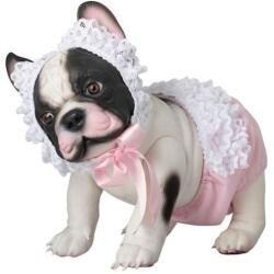  Jucarie Asi - Catelusa Lili, buldog francez, cu pantaloni din dantela si palarie, 32 cm (606280) Figurina