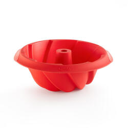 Lékué Forma pentru copt chec Lekue 1009480, Ø22x8 cm, 1 L, Silicon platinat, -60°C / +220°C, Rosu (1009480)