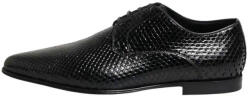 Dolce&Gabbana férfi python bőr derby cipő, fekete, 42 EU