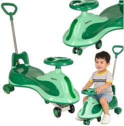  Zöld LED-es gravitációs járgány tolókarral, 3+ év, 100 kg teherbírás (KX3155)