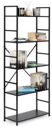 Intenso Home 5 Szintes Nyitott Könyvespolc 59x144cm Fekete