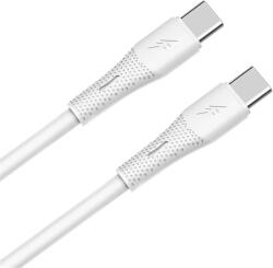 AVAX CB3307 60W USB-C încărcător rapid cablu de silicon, 1, 5 m, alb (AVAX_CB3307)