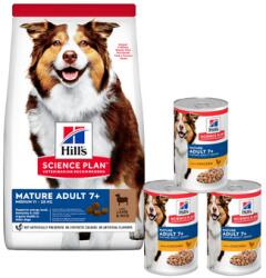 Hill's Science Plan Canine Mature Adult Lamb & Rice 14 kg idősebb kutyáknak + 3 doboz INGYENES