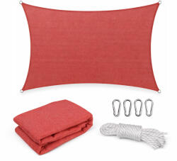 Leziter Rana napvitorla négyszög alakú 4x5 m piros (MXR-08-Red) - homelux