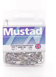 Mustad O`shaughnessy Stainless Hooks Stainless Steel 9/0 100db/csomag (m4152900)