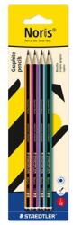 STAEDTLER Grafitceruza készlet, HB, hatszögletű, STAEDTLER "Noris 120 colour edition", 4 darab 120-S BK4 (120-S BK4)