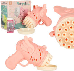  Szappan buborék pisztoly szappan buborékok szárnyakkal rózsaszínű (KX4892)