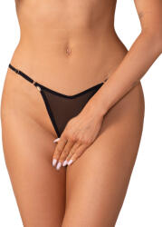 Obsessive Oxaria Crotchless Thong Black S/M