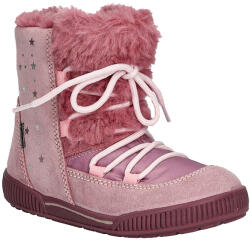 PRIMIGI Cizme iarna imblanite, fete, roz cu stelute, cu snur, Gore-tex, 19/26 roz (142447)